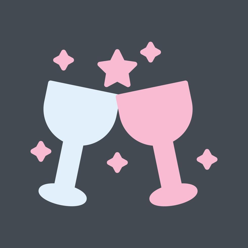 Wine Party Icon Design vector