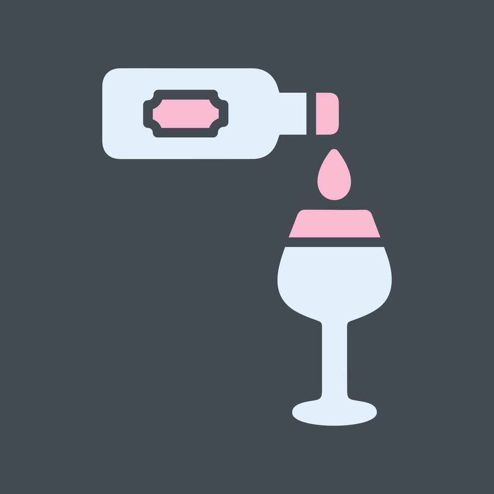 Wine Poured Icon Design vector