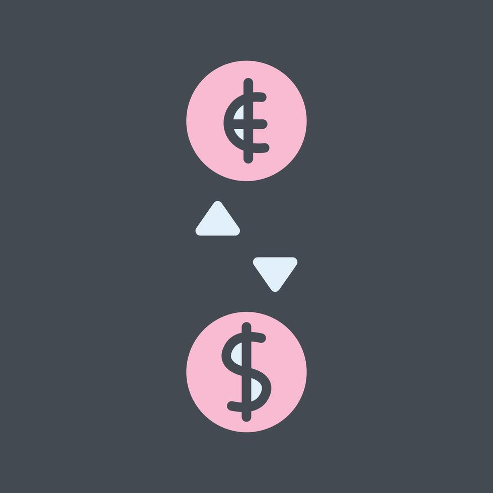 Currency Exchange Icon Design vector