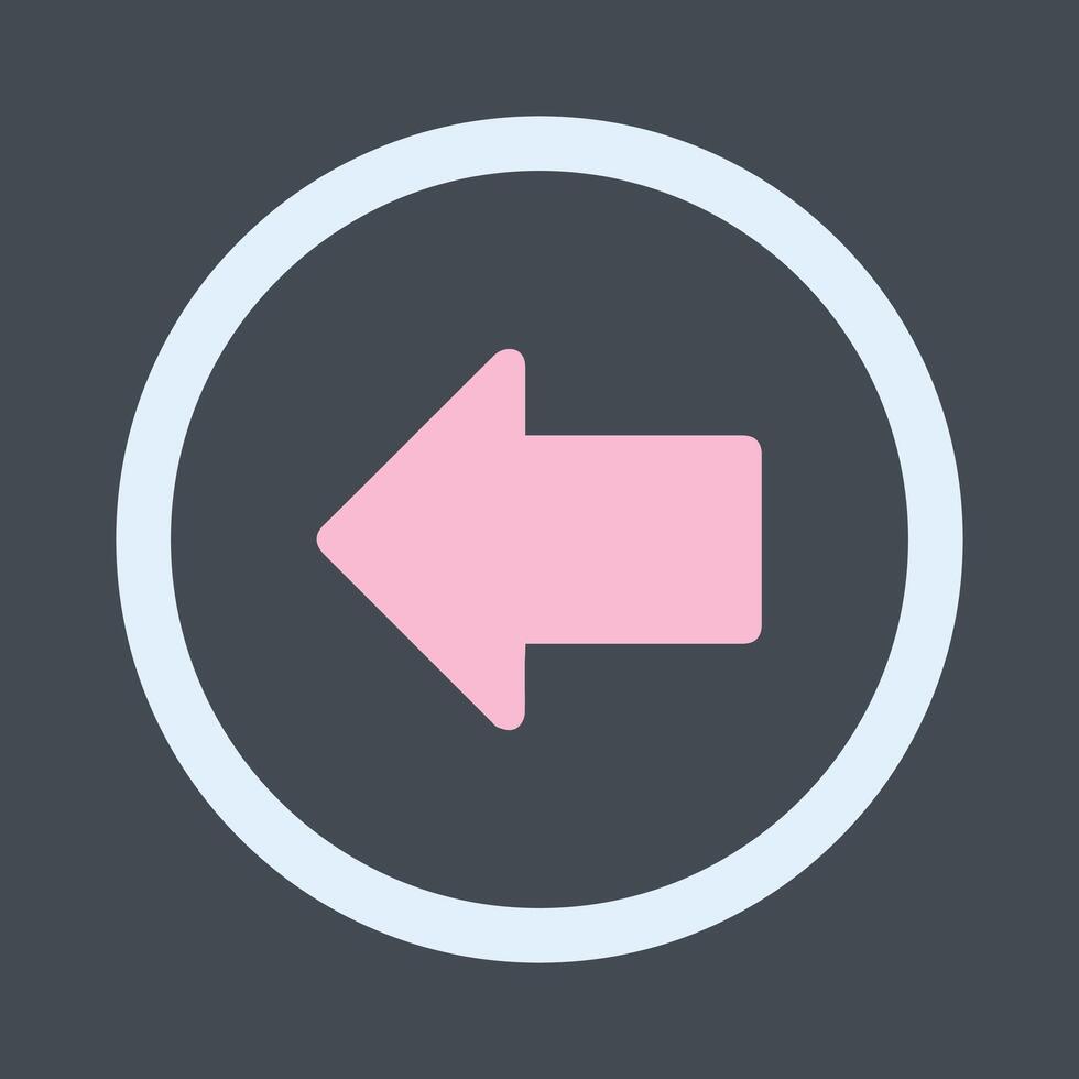 Left Arrow Icon Design vector