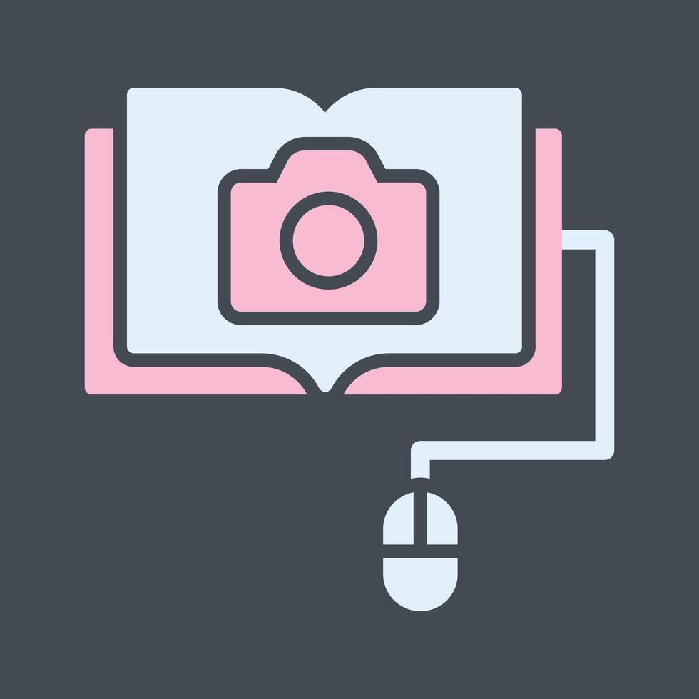 Photography Courses Icon Design vector