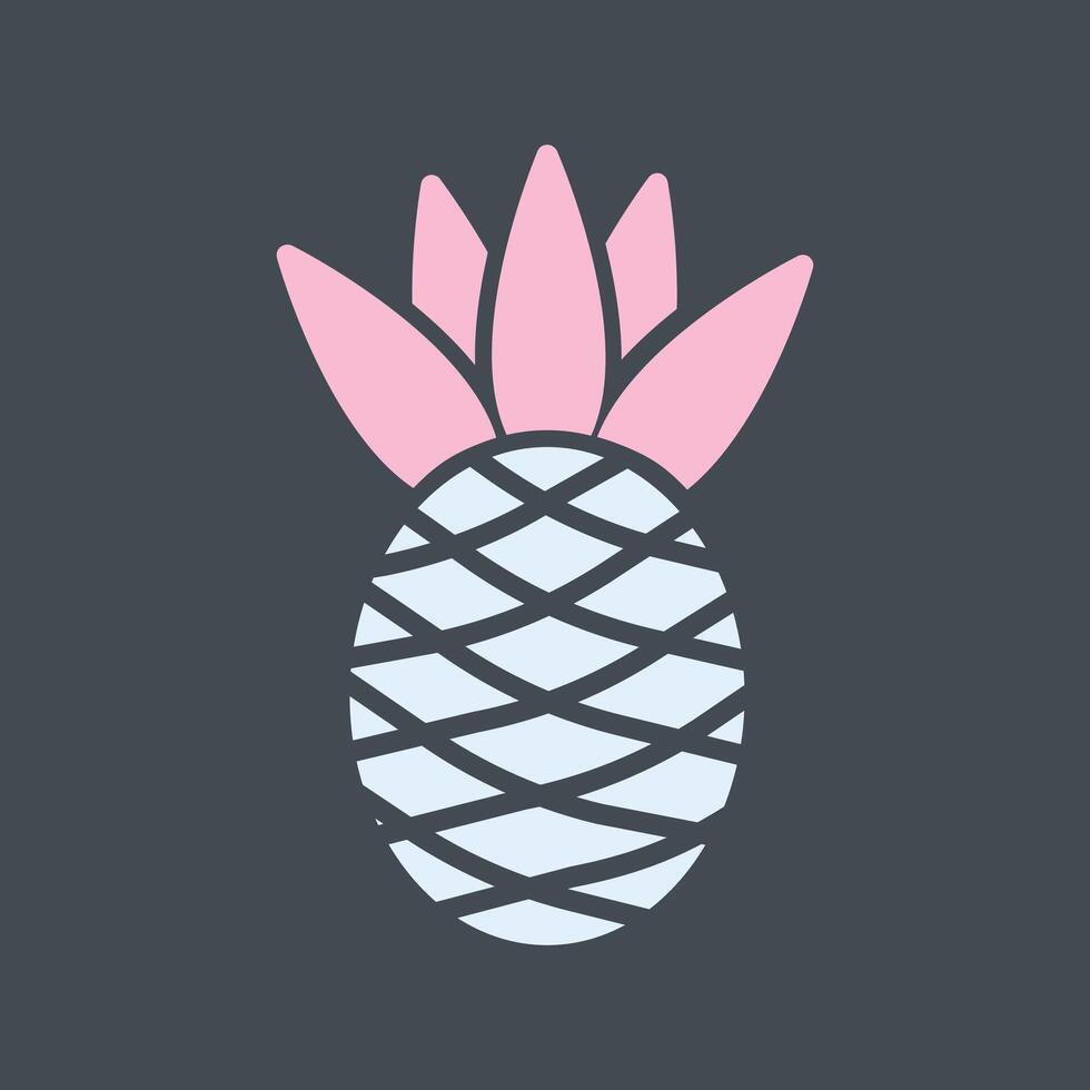 Pineapple Icon Design vector