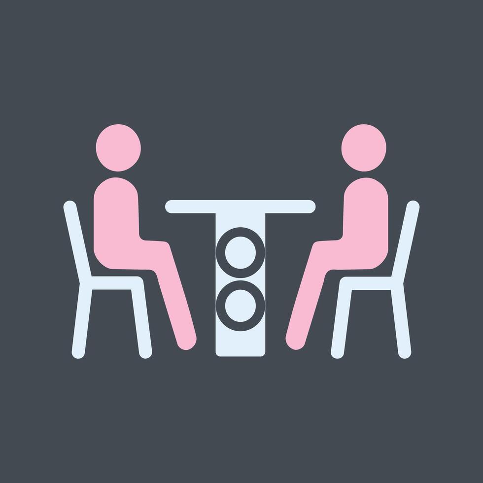 Family Dinner Icon Design vector