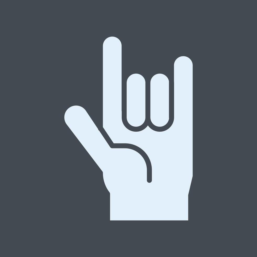 Love You Gesture Icon Design vector