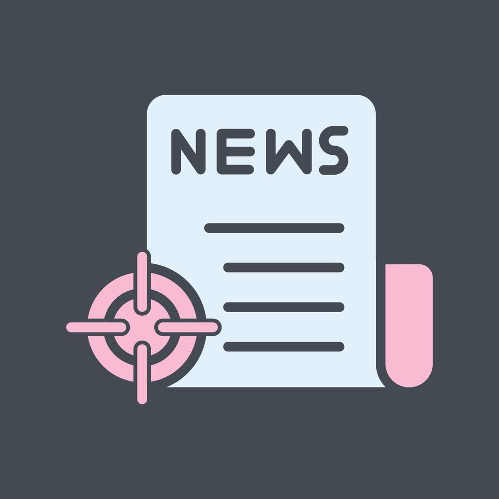 News Scoop Icon Design vector