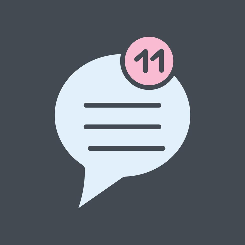 Unread Message Icon Design vector