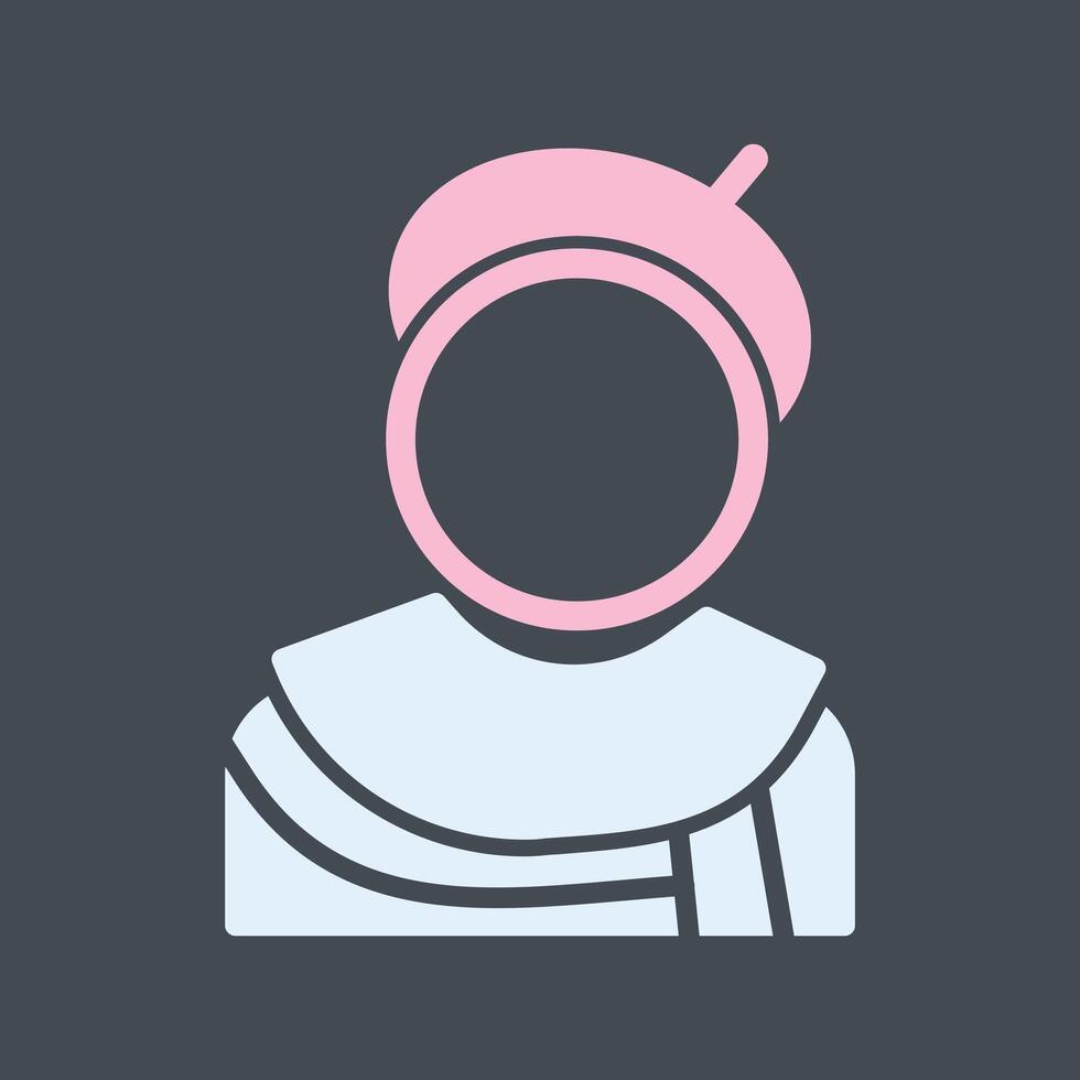 Caricature Artist Icon Design vector