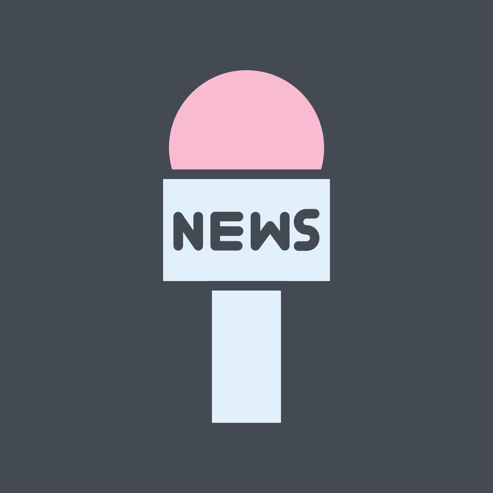 News Microphone Icon Design vector