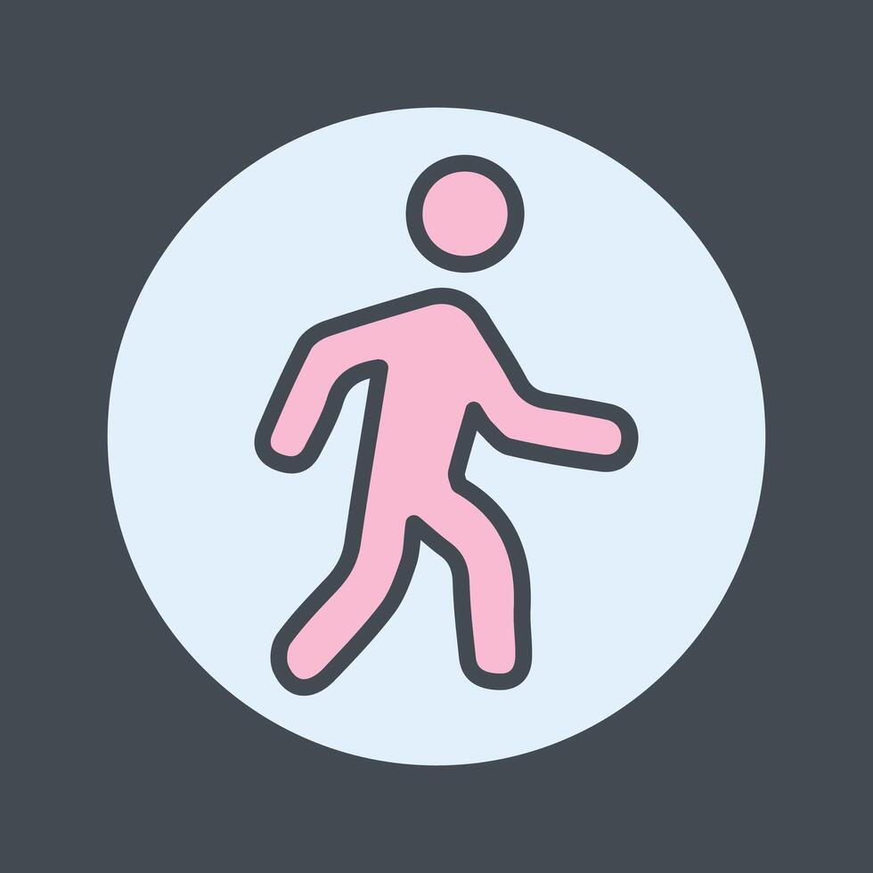 Person Walking Icon Design vector