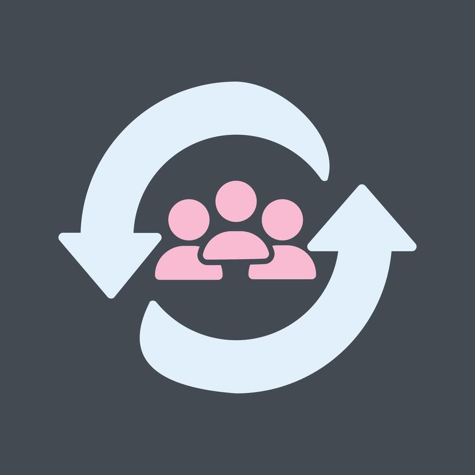 Career Change Icon Design vector