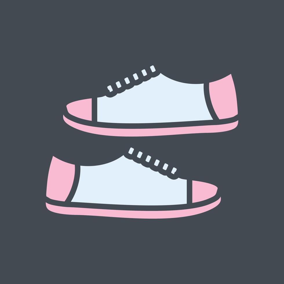 Toddler Shoes Icon Design vector
