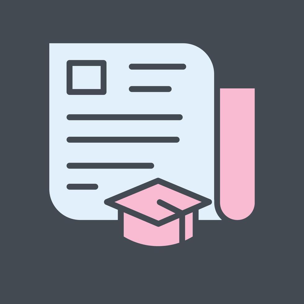 Journalism Education Icon Design vector