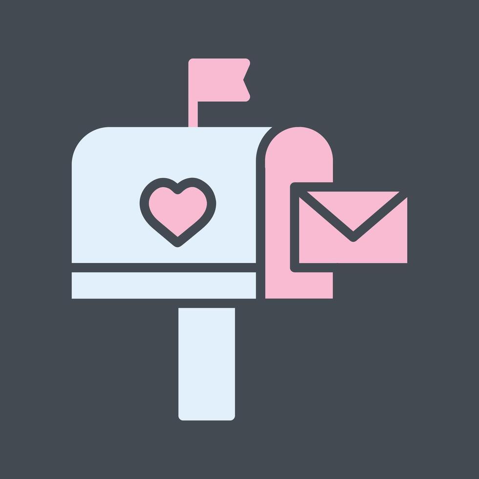 Mailbox with Mail Icon Design vector