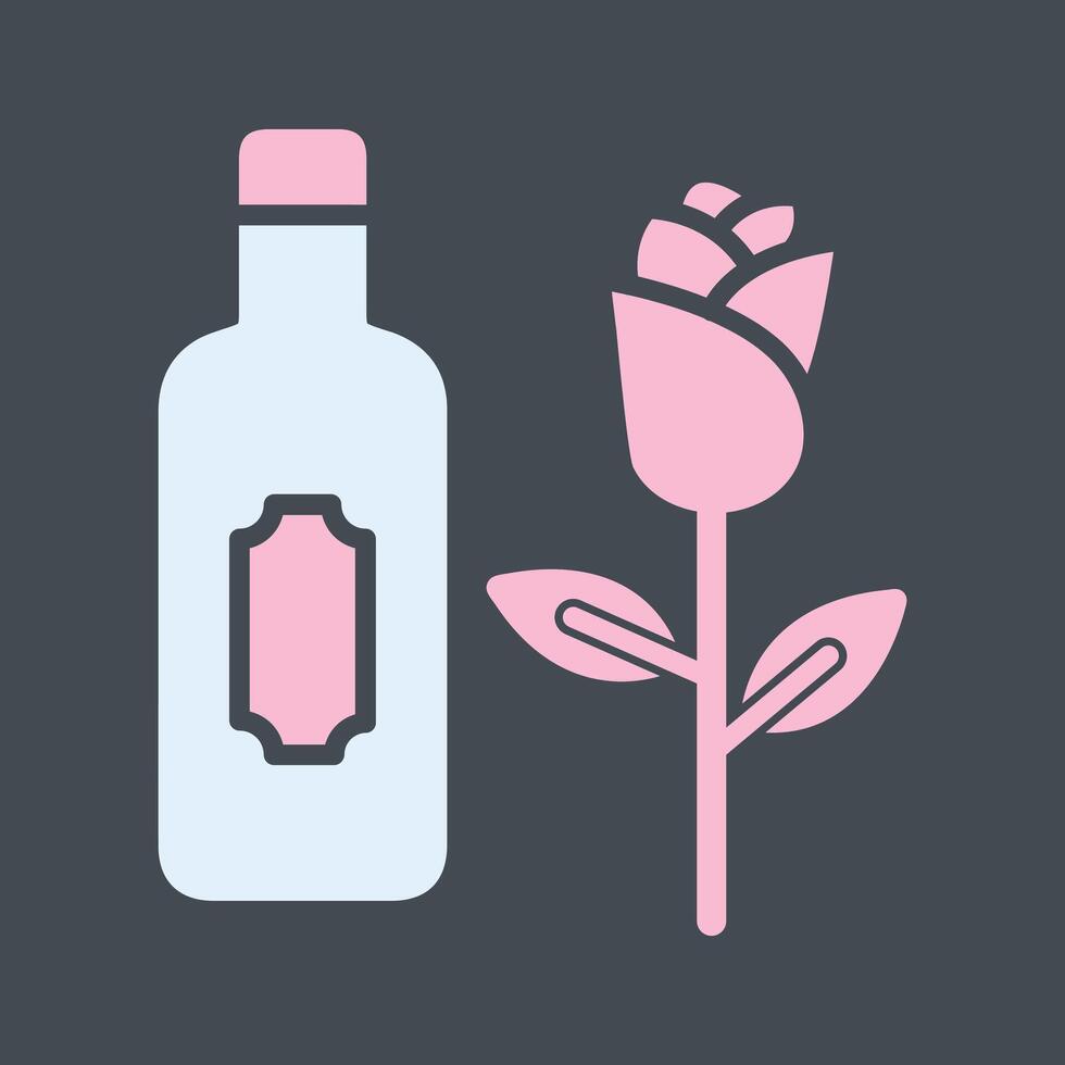 Wine and Roses Icon Design vector