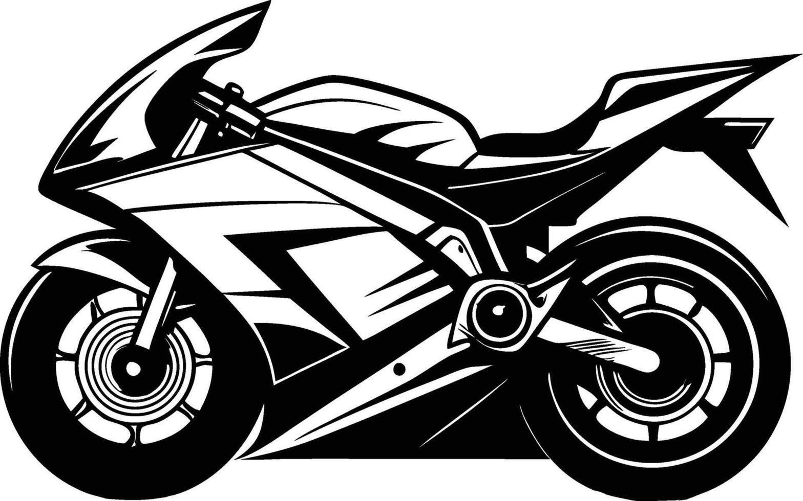 Futuristic Superbike Silhouette vector