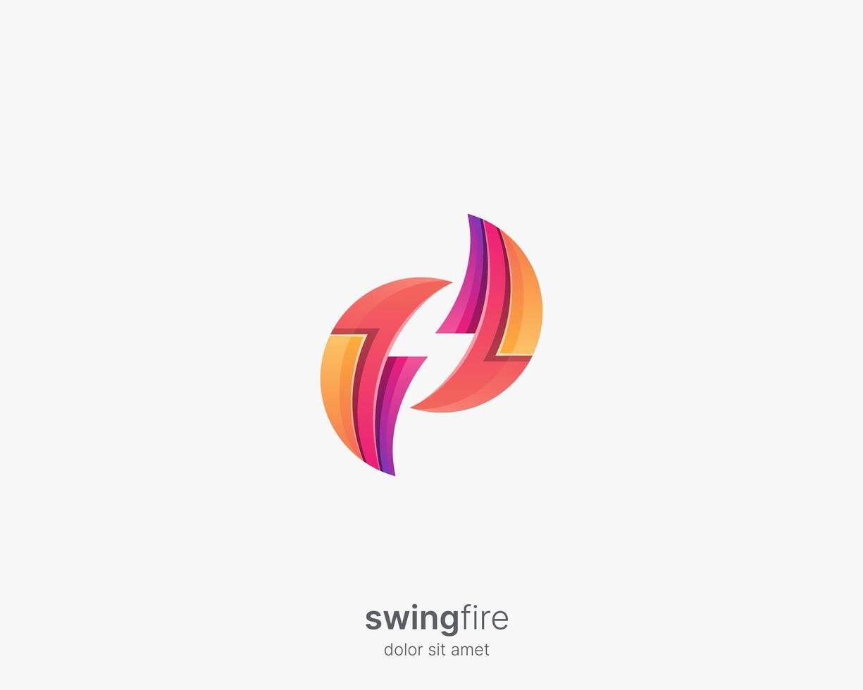 Letter s logo. Modern layers with colorful shape icon vector