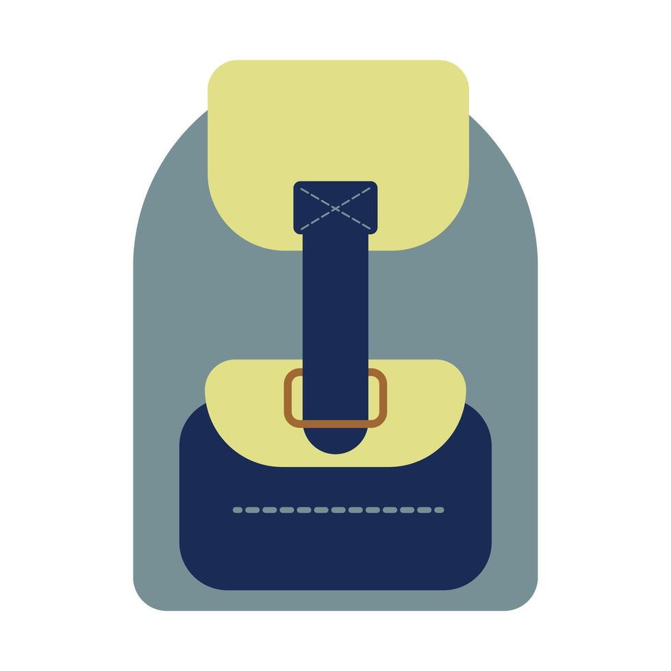 colored icon of a backpack vector