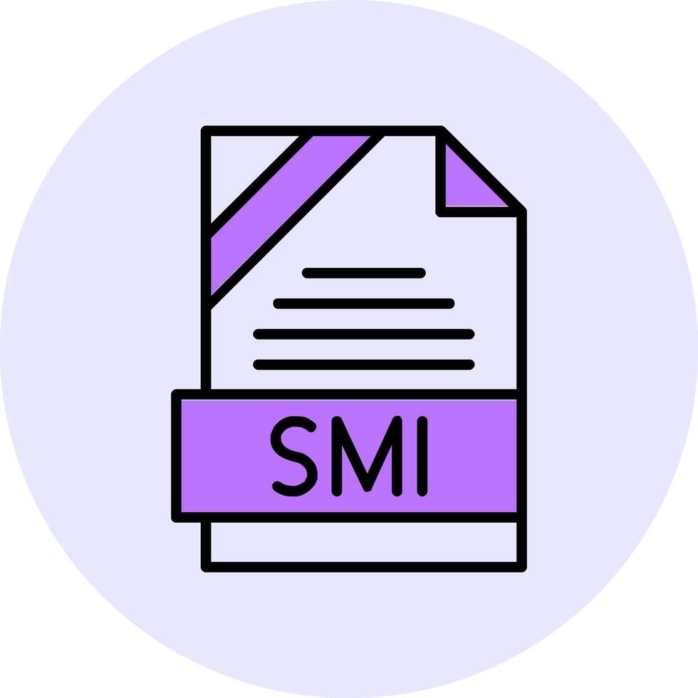 SMI Filled Circle Fill Style Icon vector