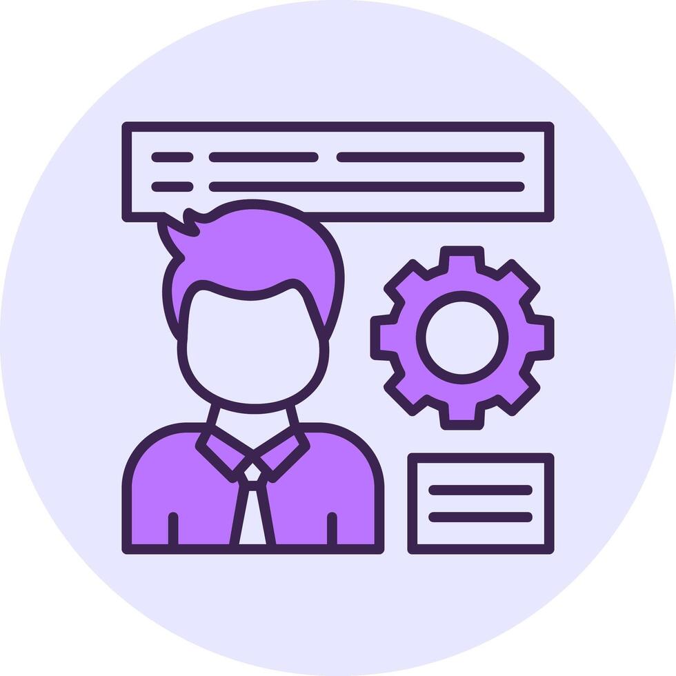 HR Filled Circle Fill Style Icon vector