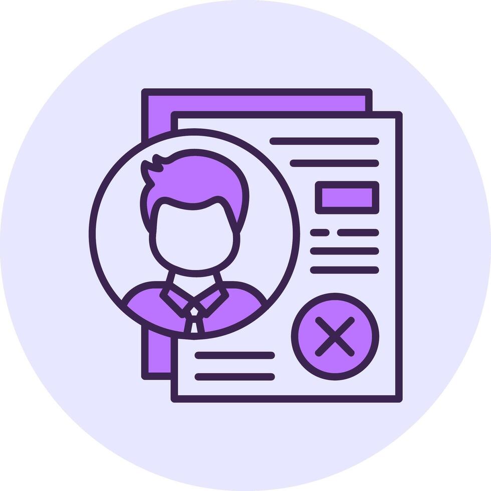 Reject Filled Circle Fill Style Icon vector