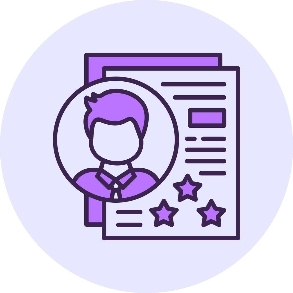 Experience Filled Circle Fill Style Icon vector