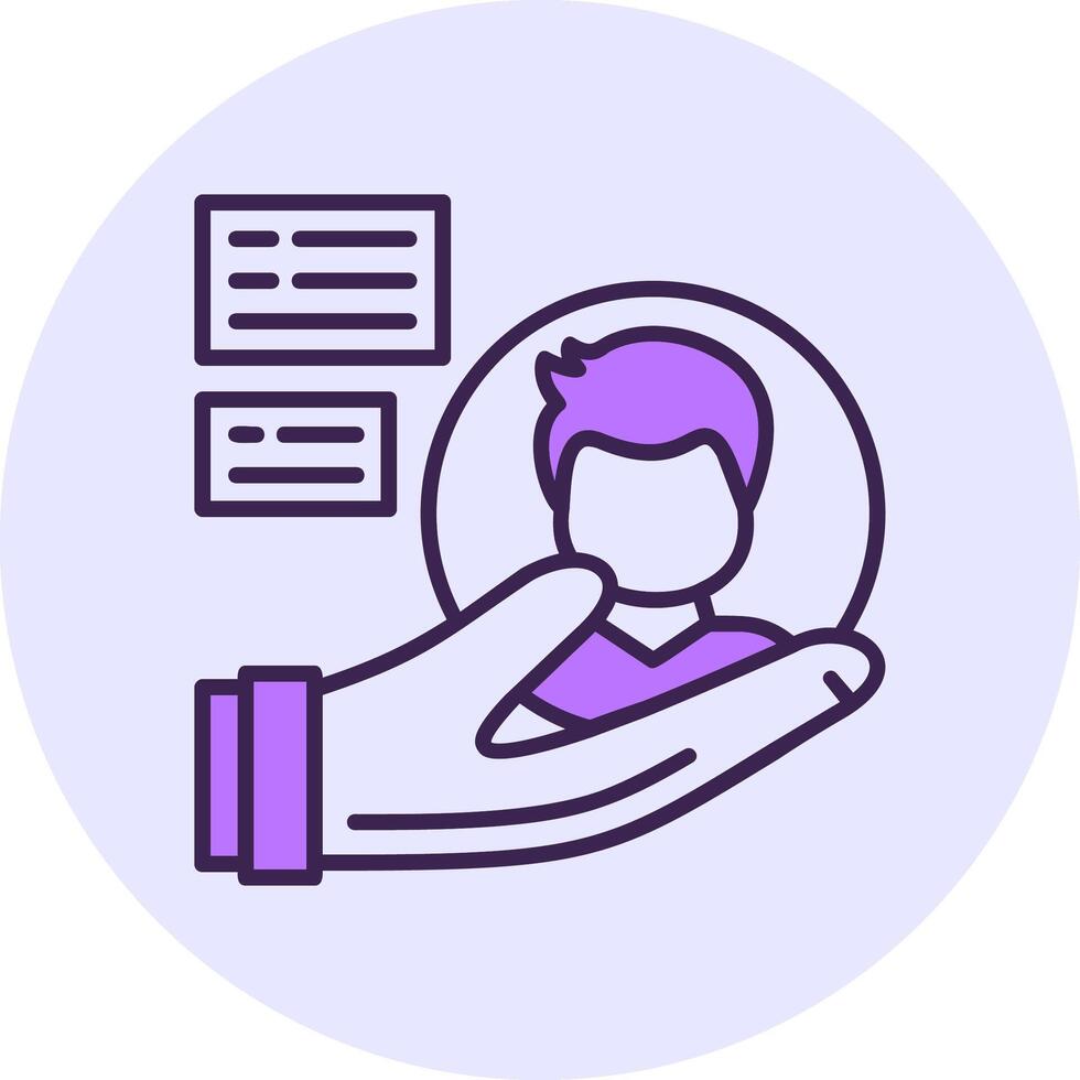 Inclusion Filled Circle Fill Style Icon vector