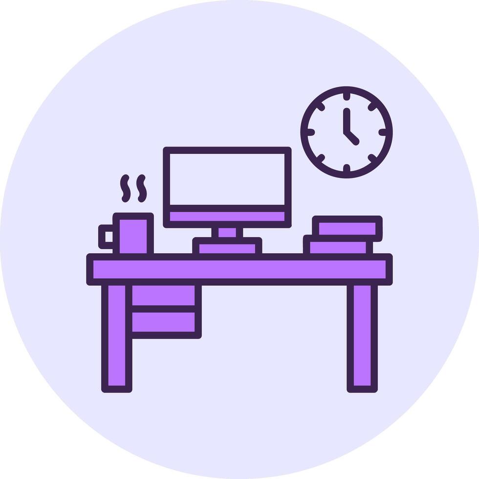 Work Environment Filled Circle Fill Style Icon vector