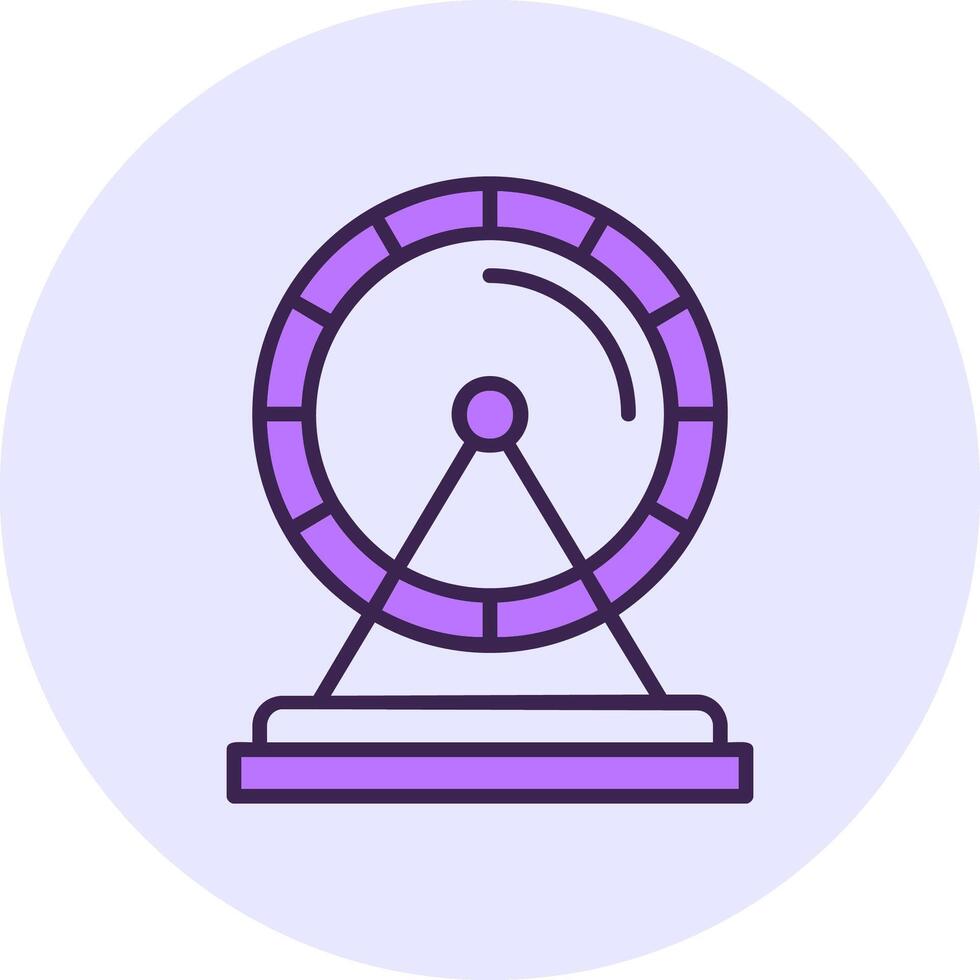 Hamster wheel Filled Circle Fill Style Icon vector