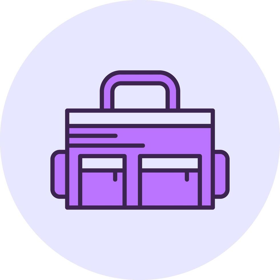 Diaper bag Filled Circle Fill Style Icon vector