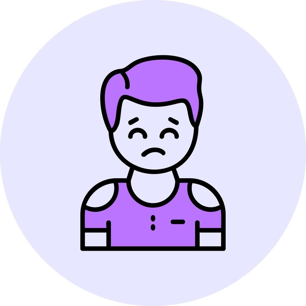 Contempt Filled Circle Fill Icon Style vector