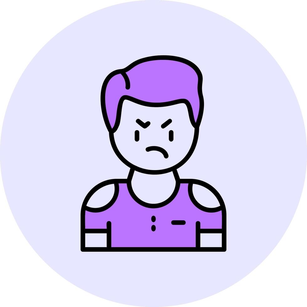 Disapproval Filled Circle Fill Icon Style vector