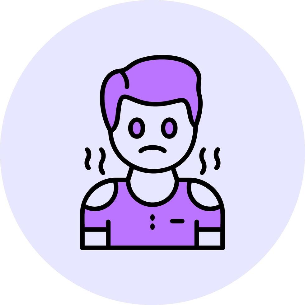 Pity Filled Circle Fill Icon Style vector