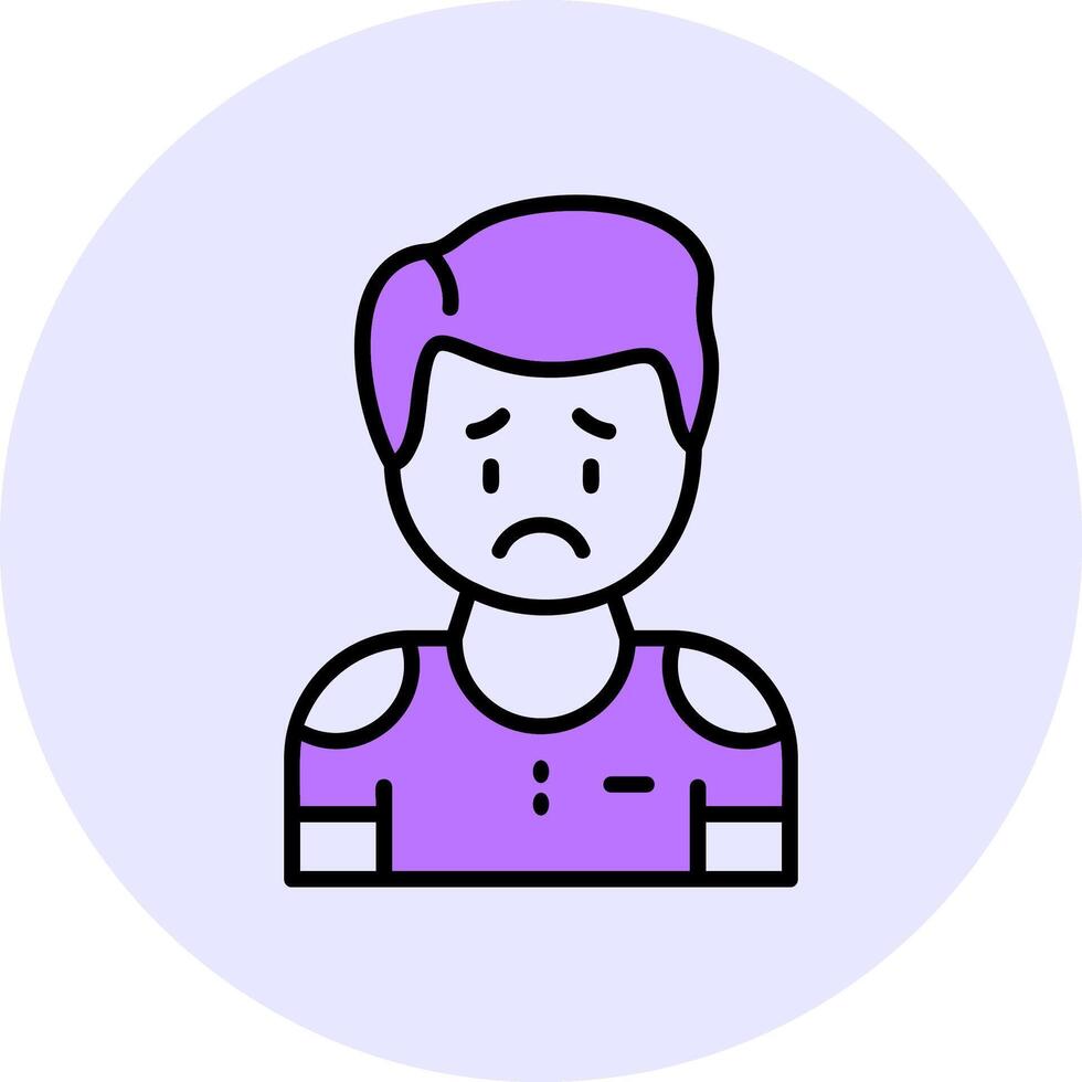 Disconcertment Filled Circle Fill Icon Style vector