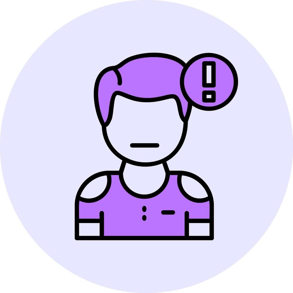 Cautiousness Filled Circle Fill Icon Style vector