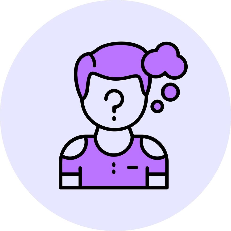 Longing Filled Circle Fill Icon Style vector