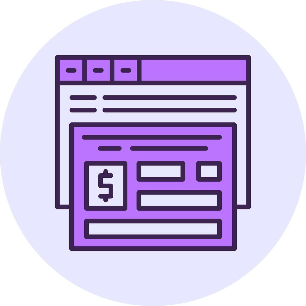 Conversion tracking Filled Circle Fill Icon Style vector