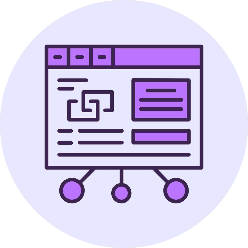 Content writer Filled Circle Fill Icon Style vector
