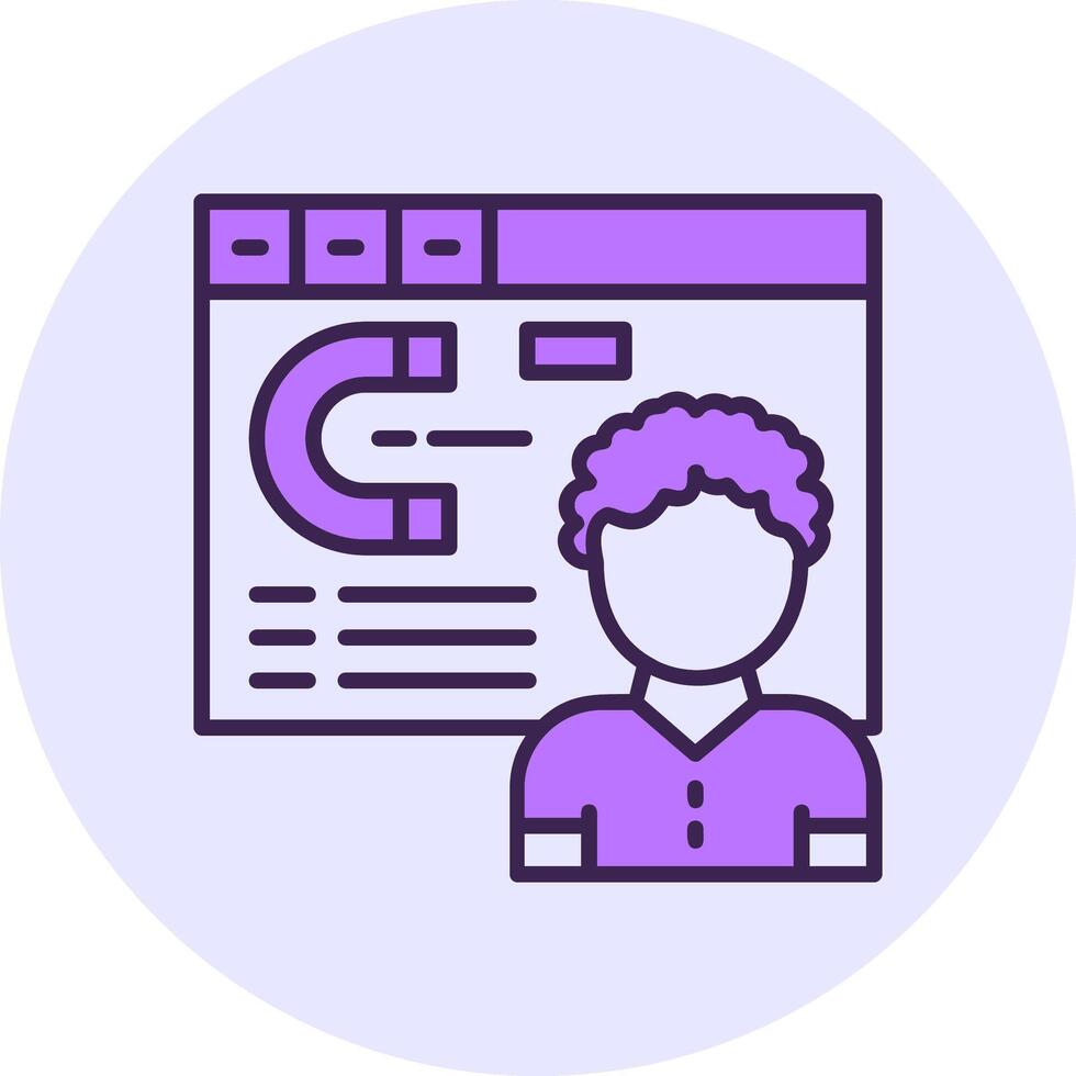 Click map Filled Circle Fill Icon Style vector