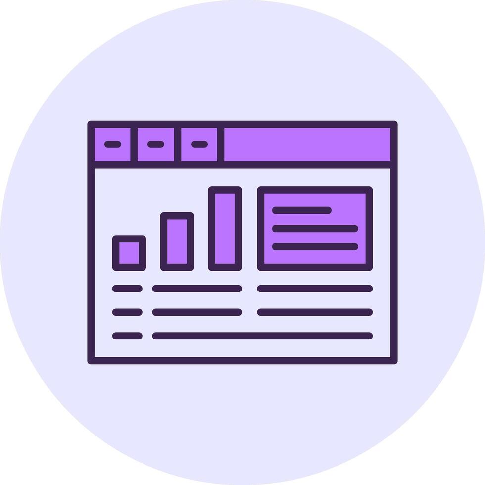 Google Analytics Filled Circle Fill Icon Style vector