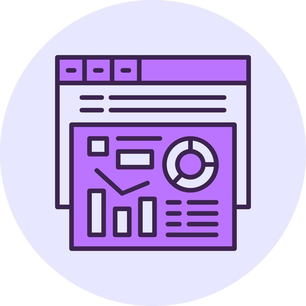 Metrics Filled Circle Fill Icon Style vector