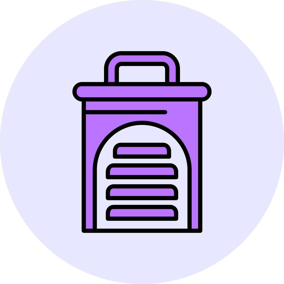 Slicer Filled Circle Fill Style Icon vector