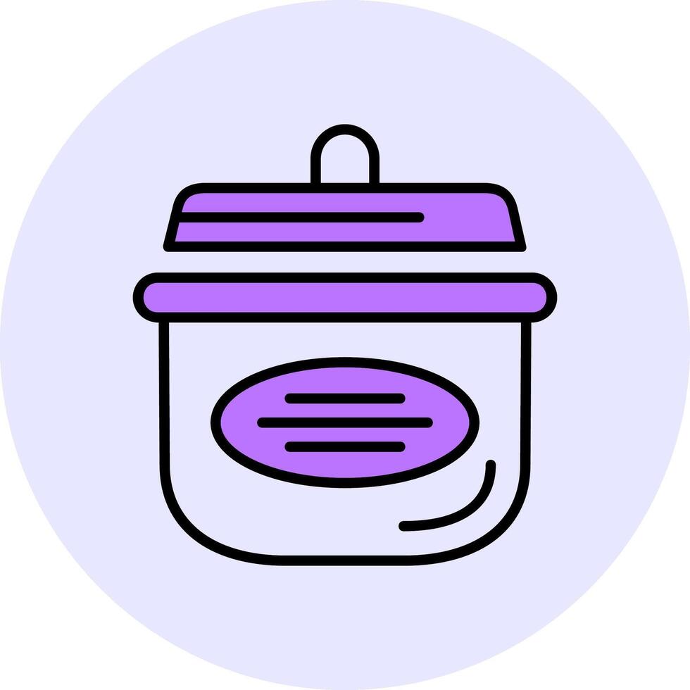 Cooking pots Filled Circle Fill Style Icon vector