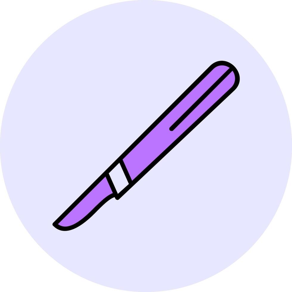 Surgical knife Filled Circle Fill Style Icon vector