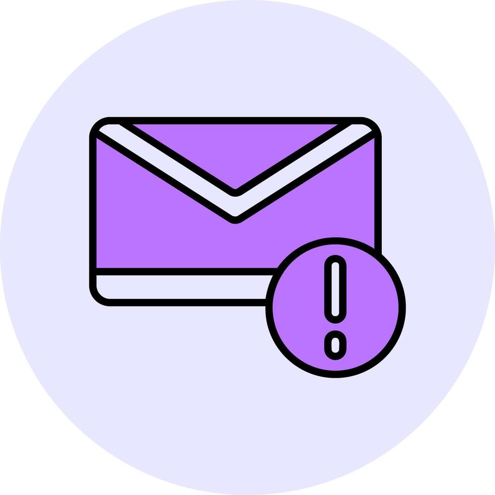 Email Filled Circle Fill Style Icon vector