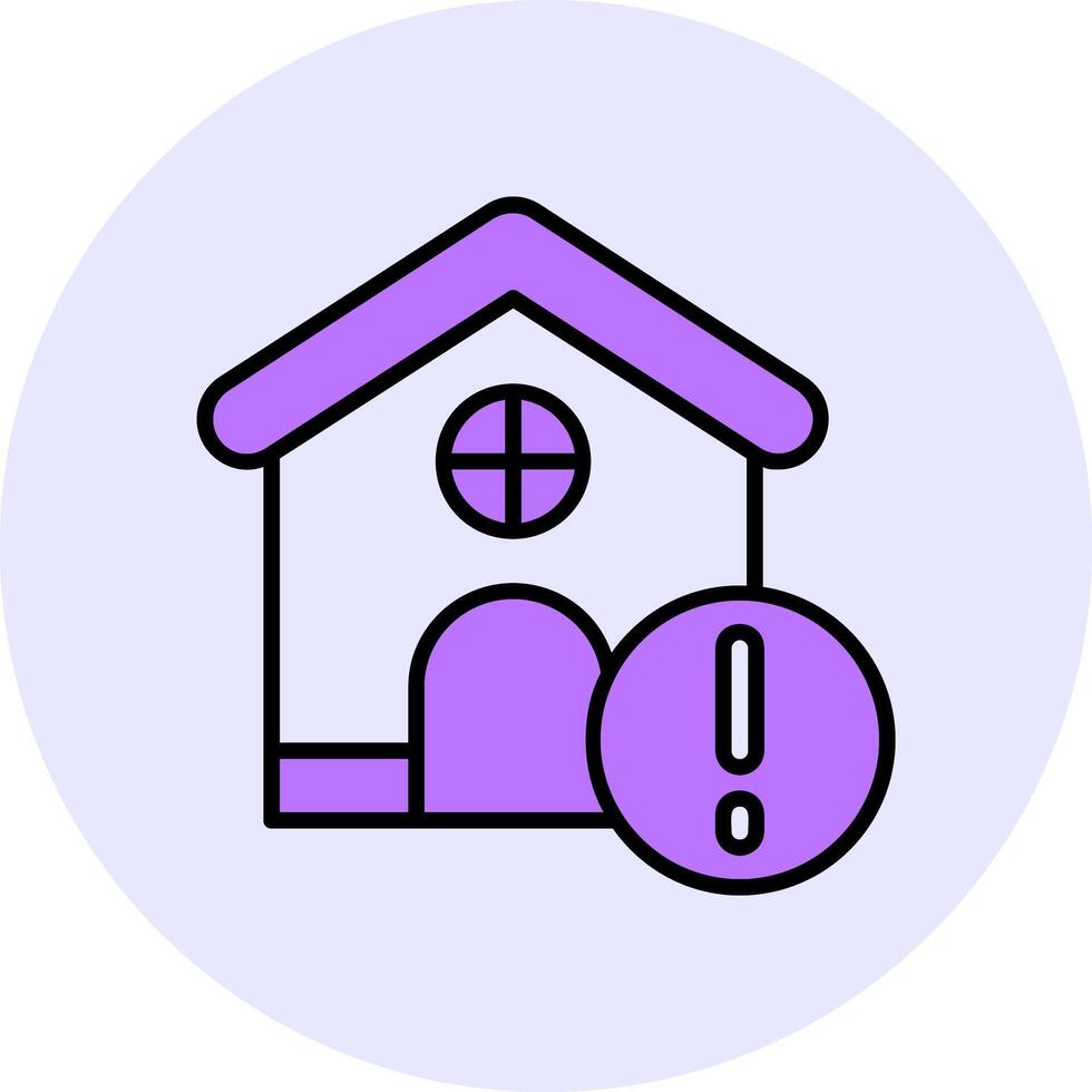 Home Filled Circle Fill Style Icon vector