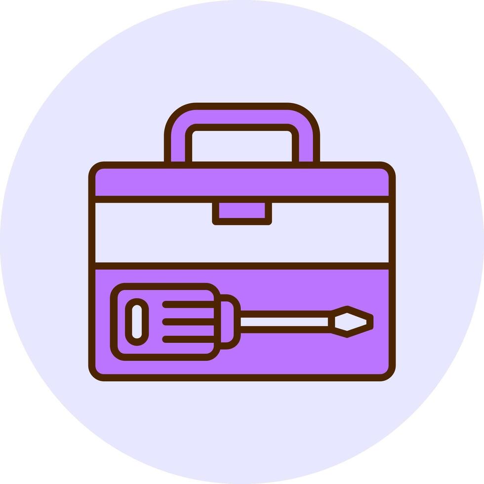 Toolbox Filled Circle Fill Style Icon vector