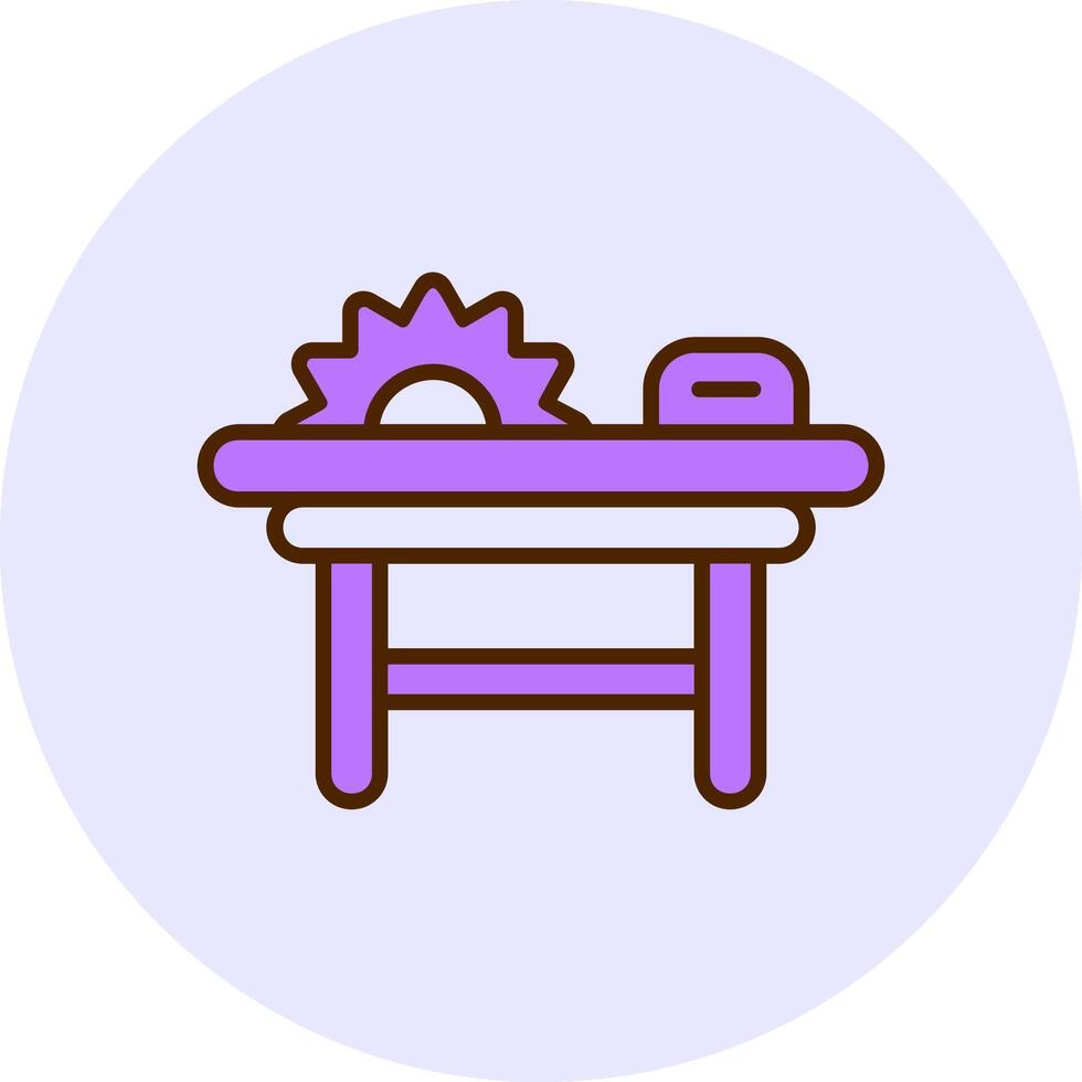 Sawmill Filled Circle Fill Style Icon vector