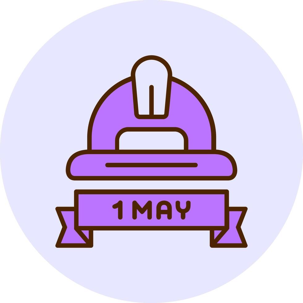 Labor Day Parade Filled Circle Fill Style Icon vector