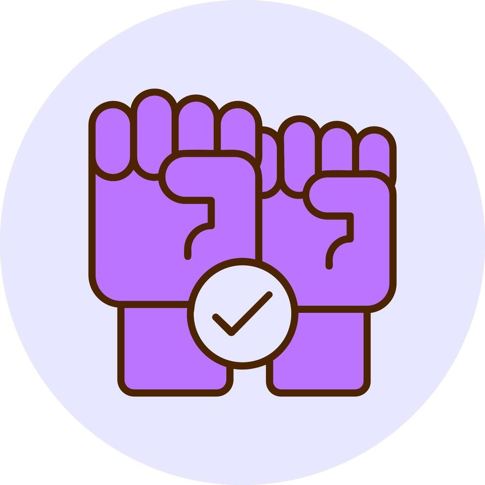 Trade Union Hall Filled Circle Fill Style Icon vector