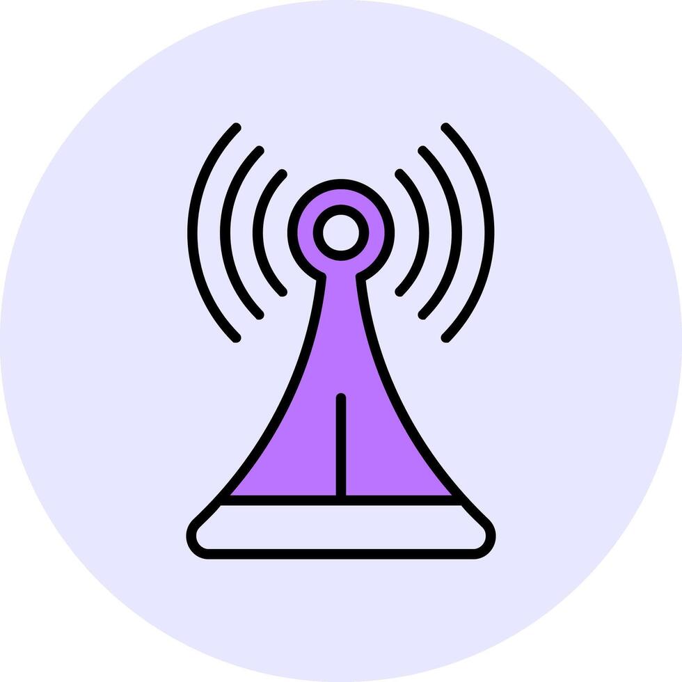 Connection lost Filled Circle Fill Style Icon vector
